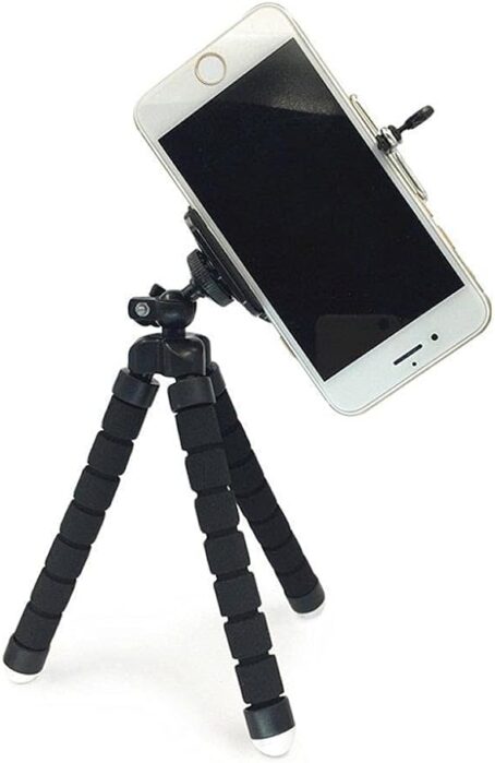 Tripé Para Celular Flexivel E Camera Preto - Imagem 2
