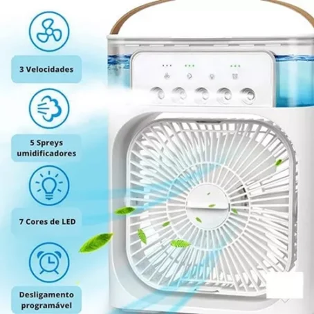 Mini Ar Condicionado, Ventilador Portátil 0 - Imagem 7
